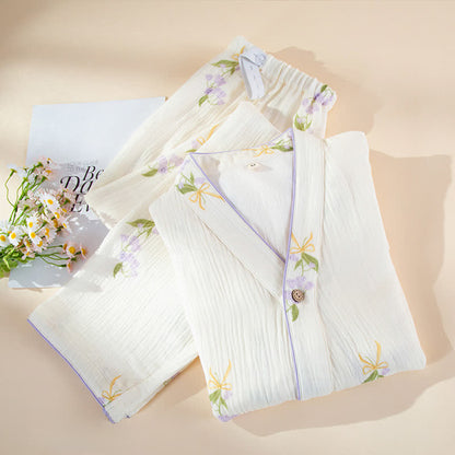 Lily of the Valley Cotton Loungewear Set - image 1