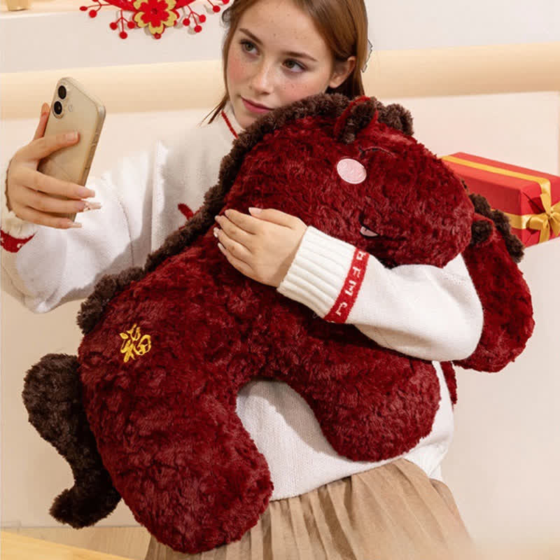 2026 Year of the Horse Mascot Plush Cushion - image 3