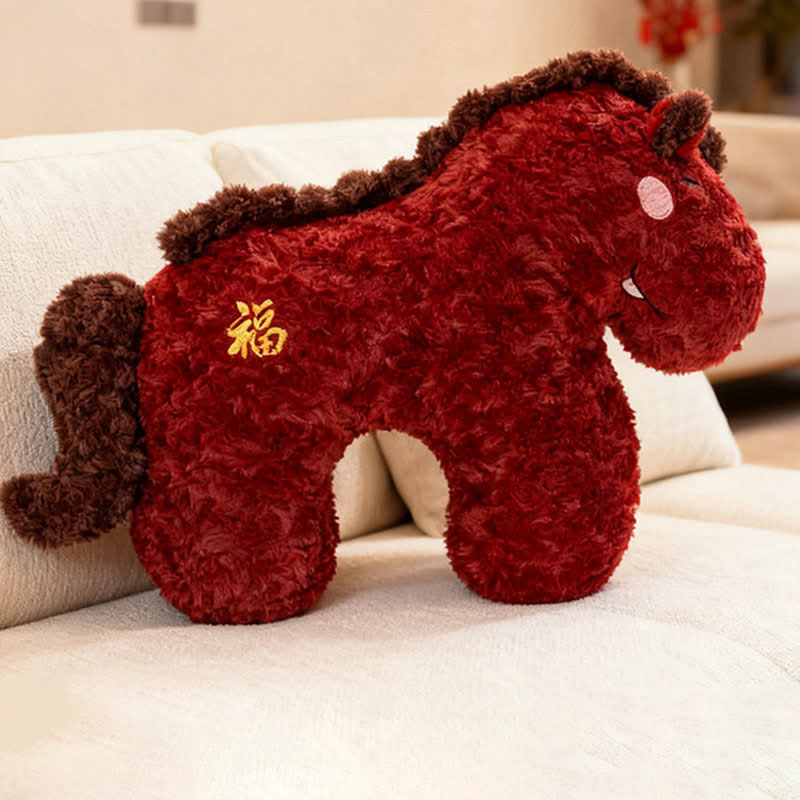 2026 Year of the Horse Mascot Plush Cushion - image 1