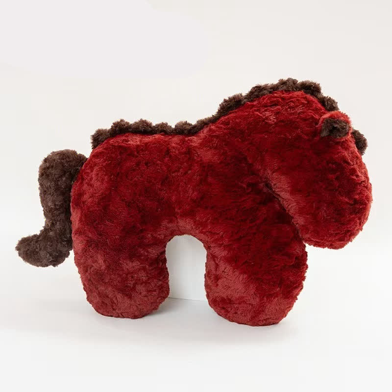 2026 Year of the Horse Mascot Plush Cushion - B - 23"L x 18"H - image 10