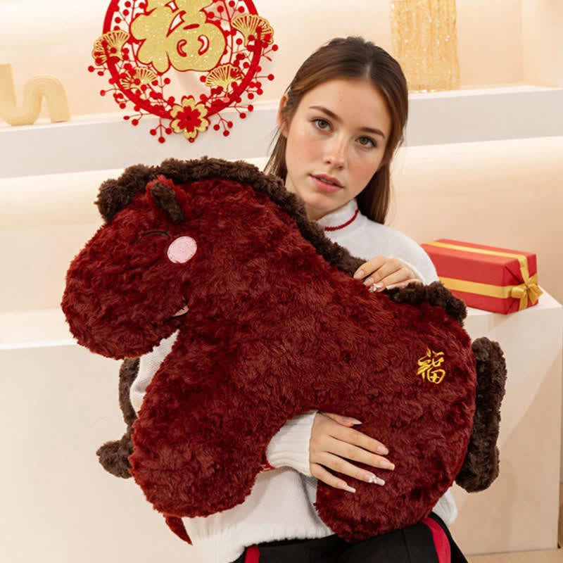 2026 Year of the Horse Mascot Plush Cushion - image 4