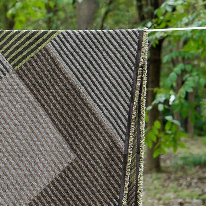 Subtle Striped Cotton Tassel Blanket - image 4