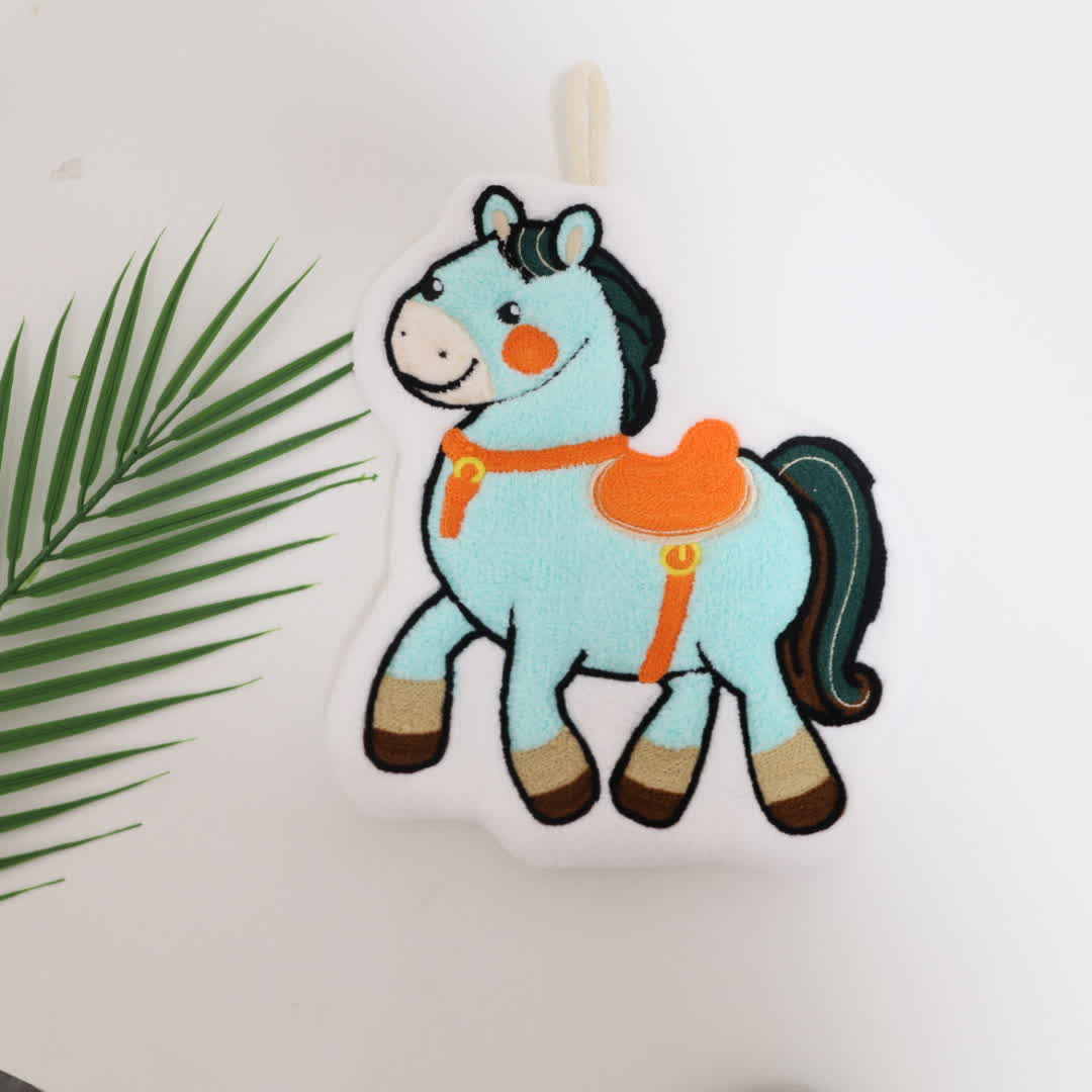 Cartoon Pony Hangable Bathroom Hand Towel - image 2