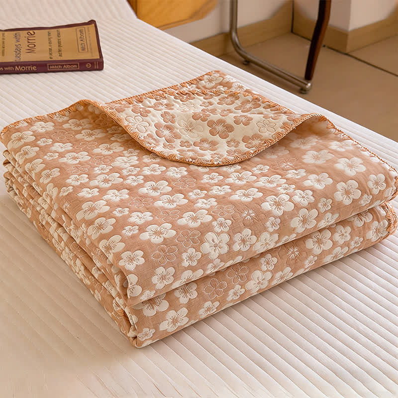 Refresh Floral Cotton 3-Layer Gauze Quilt - image 8
