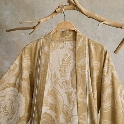 Luxurious Peony Pure Cotton Kimono Robe - image 16