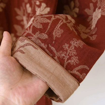 Plum Blossom Jacquard Cotton Gauze Pajamas - image 10