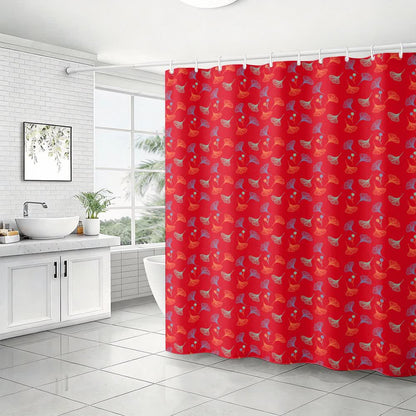 Country Ginkgo Leaf Print Shower Curtain - image 5