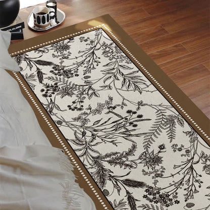 Vintage Elegant Floral Floor Rug - image 4