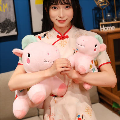Pink Lucky Horse Plush Toy Decoration - image 6