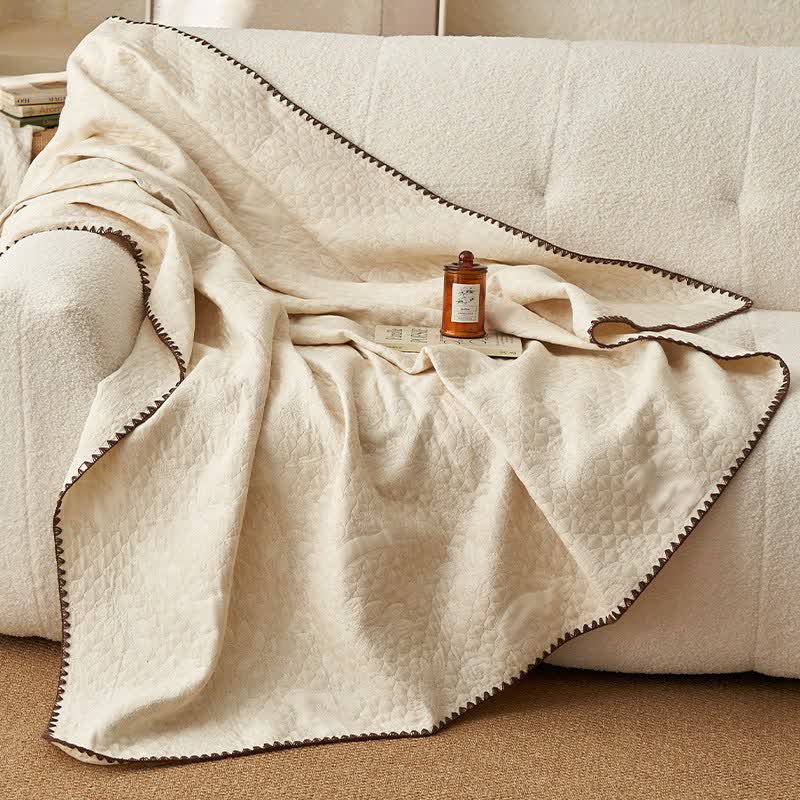 Textured Rabbit Cotton Linen Quilt - image 5