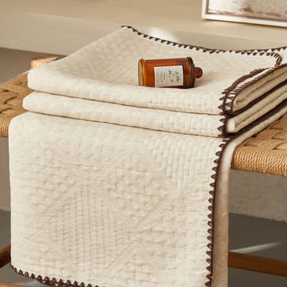 Textured Waffle Cotton Linen Quilt - image 3