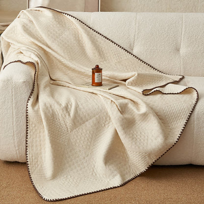 Textured Waffle Cotton Linen Quilt - image 4