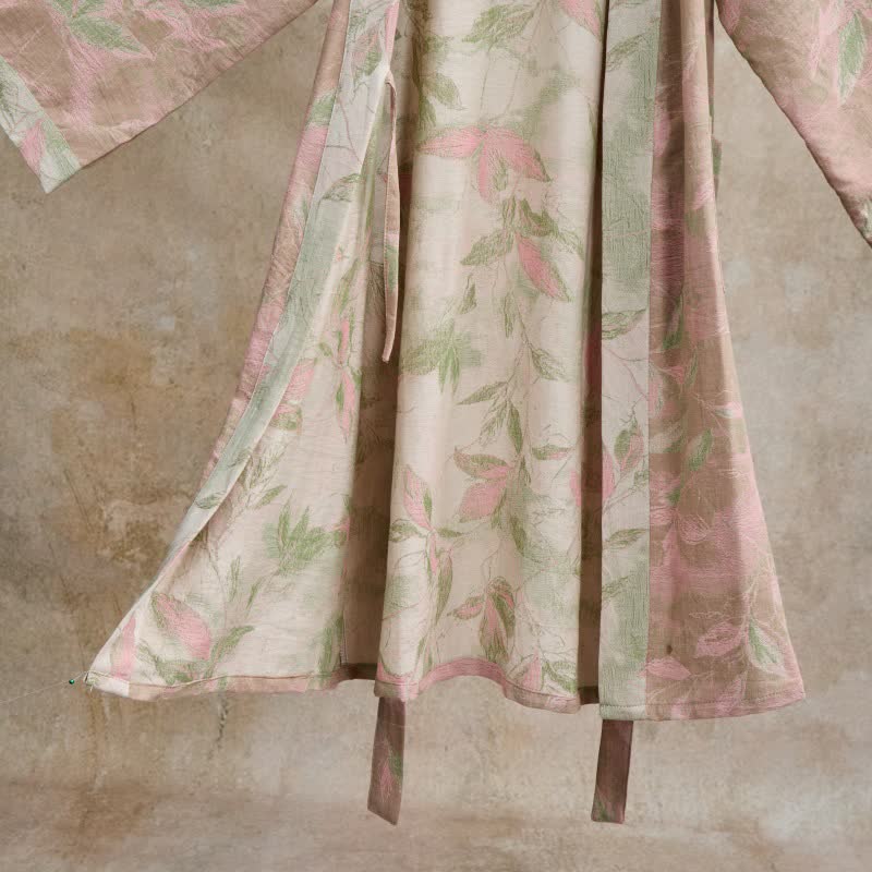 Ownkoti Natural Leaf Cotton Gauze Kimono Robe - image 23