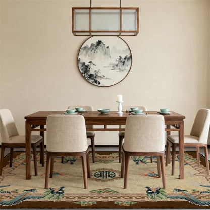 Chinese Style Classical Dragon Motif Area Rug - image 8