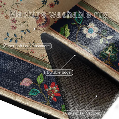Vintage Floral with Classical Vase Area Rug - image 6