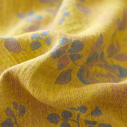 Green & Yellow Rose Cotton Gauze Bedding - image 11