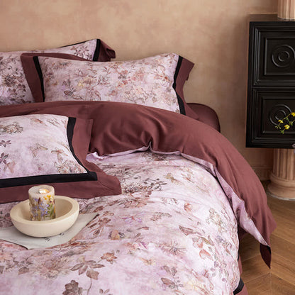 Dreamy Floral & Butterfly Cotton Bedding Set(4PCS) - image 2