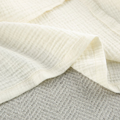 Beige Pure Cotton Kimono Robe - image 14