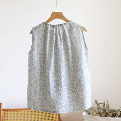 Ditsy Floral Cotton Tank & Shorts Pajama Set - image 8