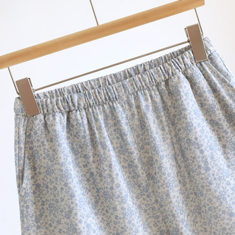 Ditsy Floral Cotton Tank & Shorts Pajama Set - image 13