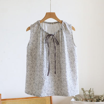 Ditsy Floral Cotton Tank & Shorts Pajama Set - image 20