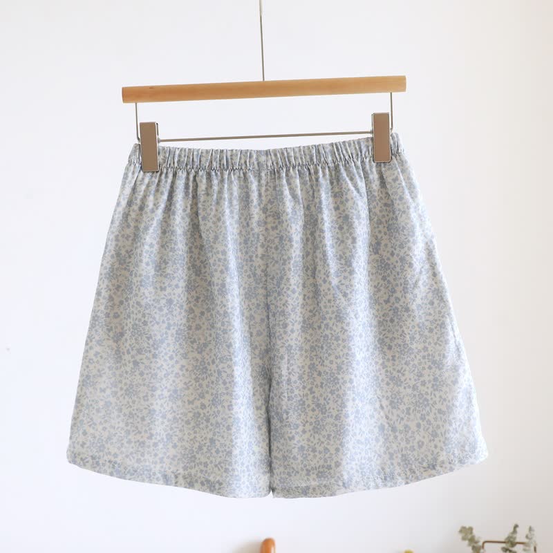 Ditsy Floral Cotton Tank & Shorts Pajama Set - image 12