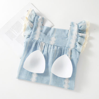 Bamboo Fiber Blue Vertical Pattern Loungewear - image 6