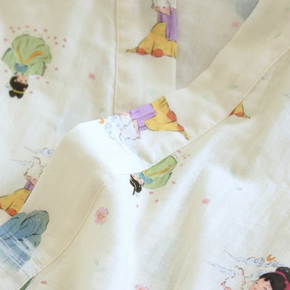 Oriental Cartoon Princess Cotton Kimono Pajamas - image 4