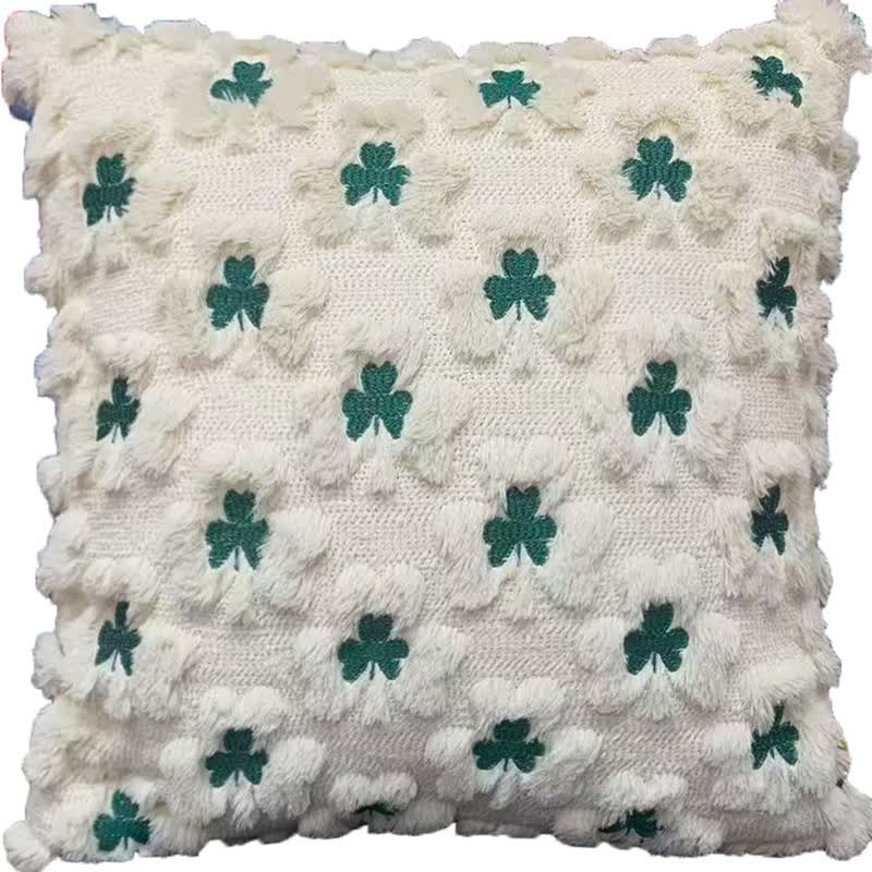 Shamrock Embroidered Throw Pillow Cover - image 9