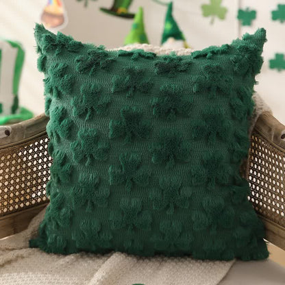 Solid Shamrock Jacquard Throw Pillow Cover(2PCS) - image 3