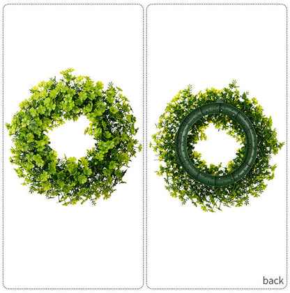 St. Patrick's Day Artificial Four-Leaf Clover Wreath - image 8