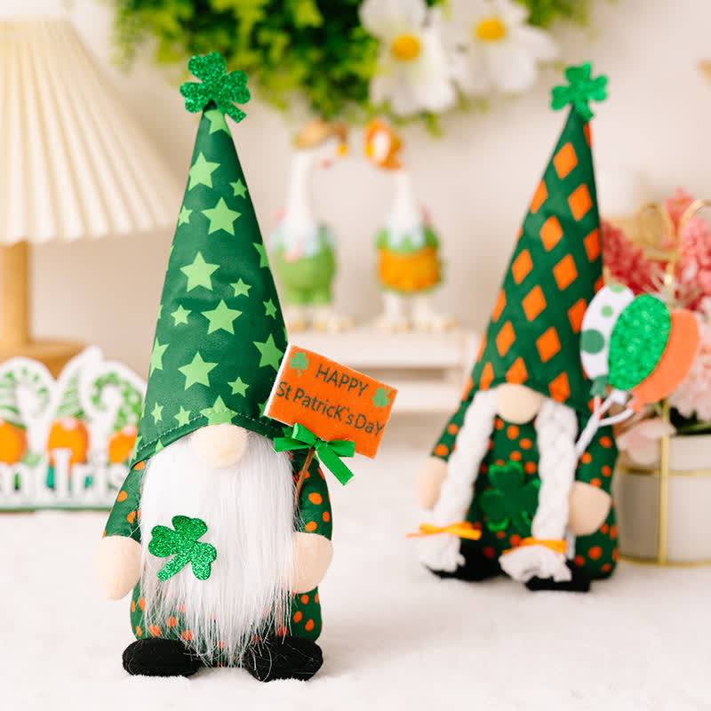 St. Patrick's Day Gnomes Plush Decor - image 2