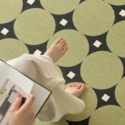 Circle & Square Pattern Area Rug - image 4