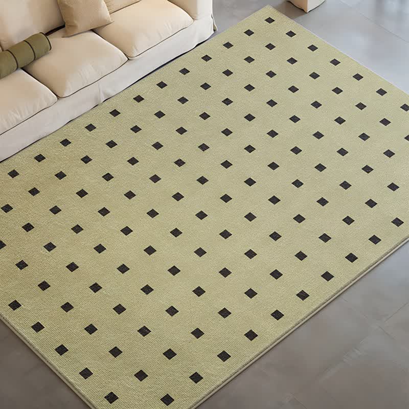 Green Small Checkered Area Rug - Green - 63"W × 90"L - image 0