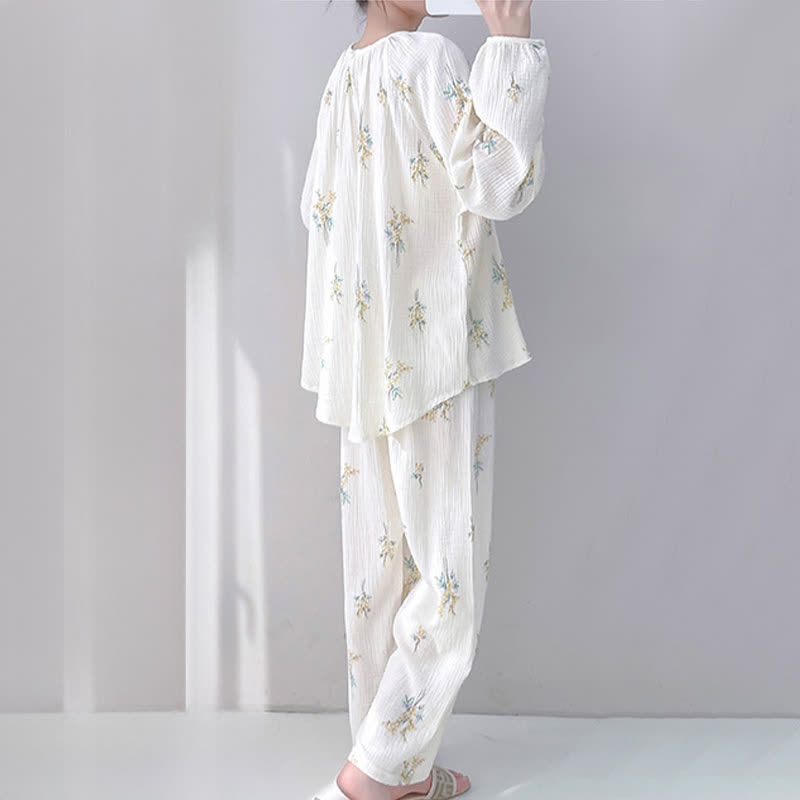 Bouquet Double Gauze Cotton Loungewear Set - image 3