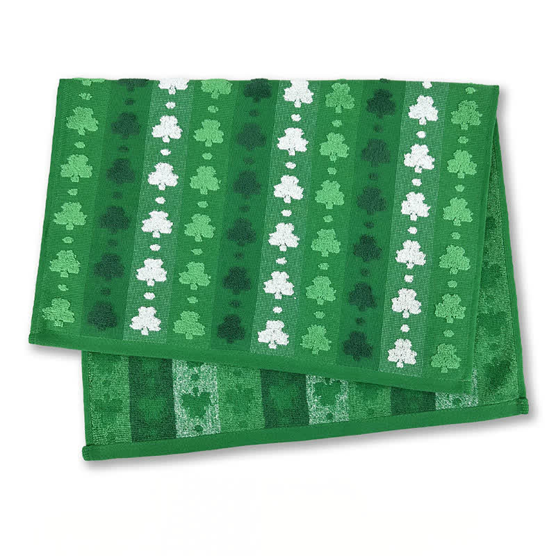 Four-Leaf Clover Inspired Cotton Hand Towel(2PCS) - image 3