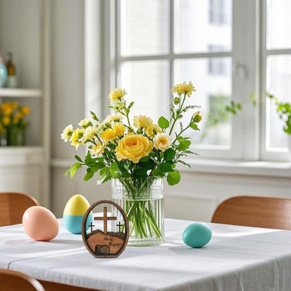 Empty Tomb Easter Wood Egg Decor - image 3