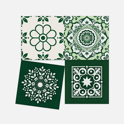 Retro Floral Peel and Stick Wall Sticker (24PCS) - image 11