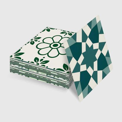 Retro Floral Peel and Stick Wall Sticker (24PCS) - image 9