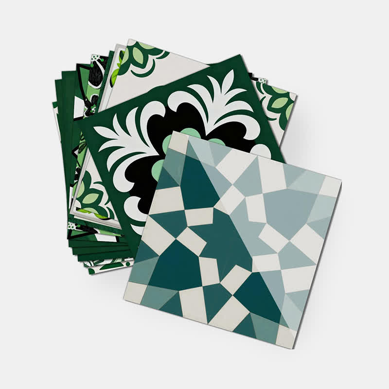 Retro Floral Peel and Stick Wall Sticker (24PCS) - image 10