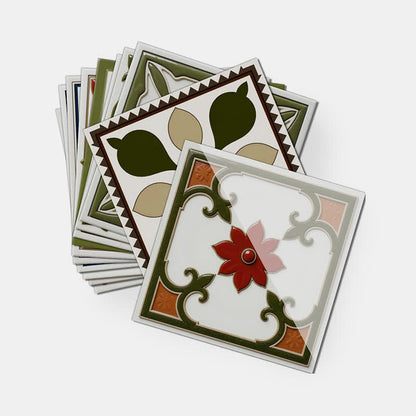 Orange & Green Peel and Stick Wall Sticker (24PCS) - image 11