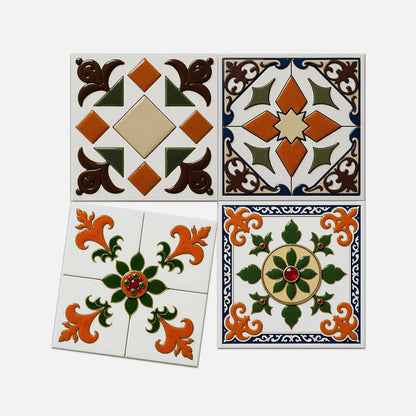 Orange & Green Peel and Stick Wall Sticker (24PCS) - image 13