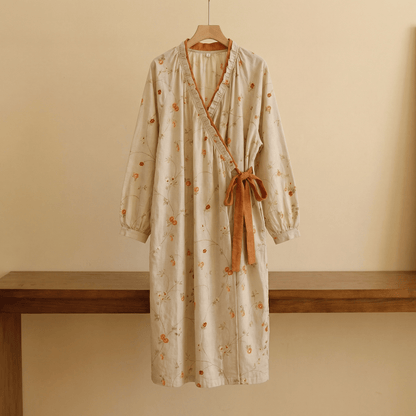 Cotton Gauze Rural Pomegranate Nightdress - image 1