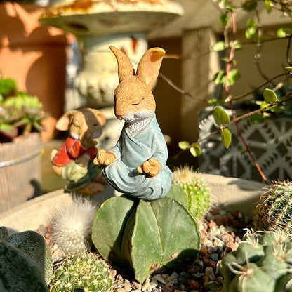 3PCS Miniature Rabbit Resin Garden Sculptures - image 4