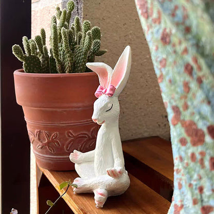 Resin Yoga Rabbit Garden Sculptures Set - image 10