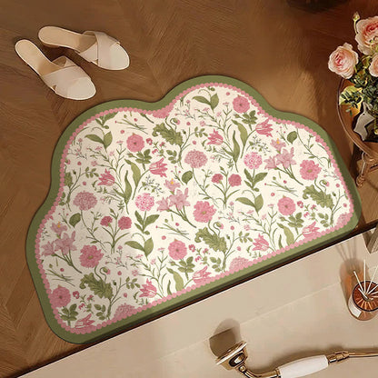 Petite Style Floral Absorbent Door Mat - image 3