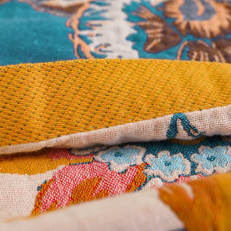Blooming Floral Pure Cotton Blanket - image 7