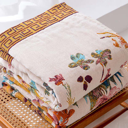 Floral Garden Pure Cotton Blanket - image 3