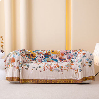 Floral Garden Pure Cotton Blanket - image 2