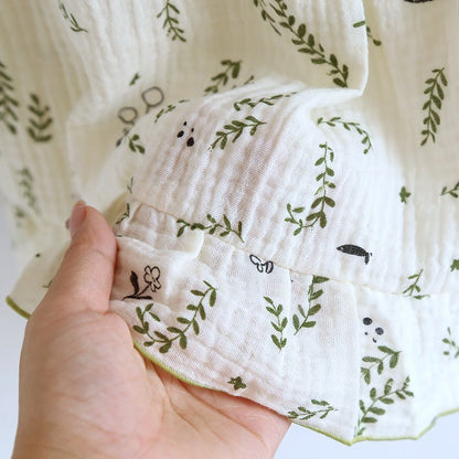 Cat & Leaf Pure Cotton Sleeveless Pajamas - image 9